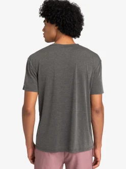 Cheap Quiksilver Coastal Run T-Shirt Black Heather