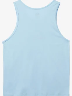 Shop Quiksilver Comp Logo Tank Top Clear Sky