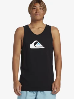 Cheap Quiksilver Comp Logo Tank Top Black