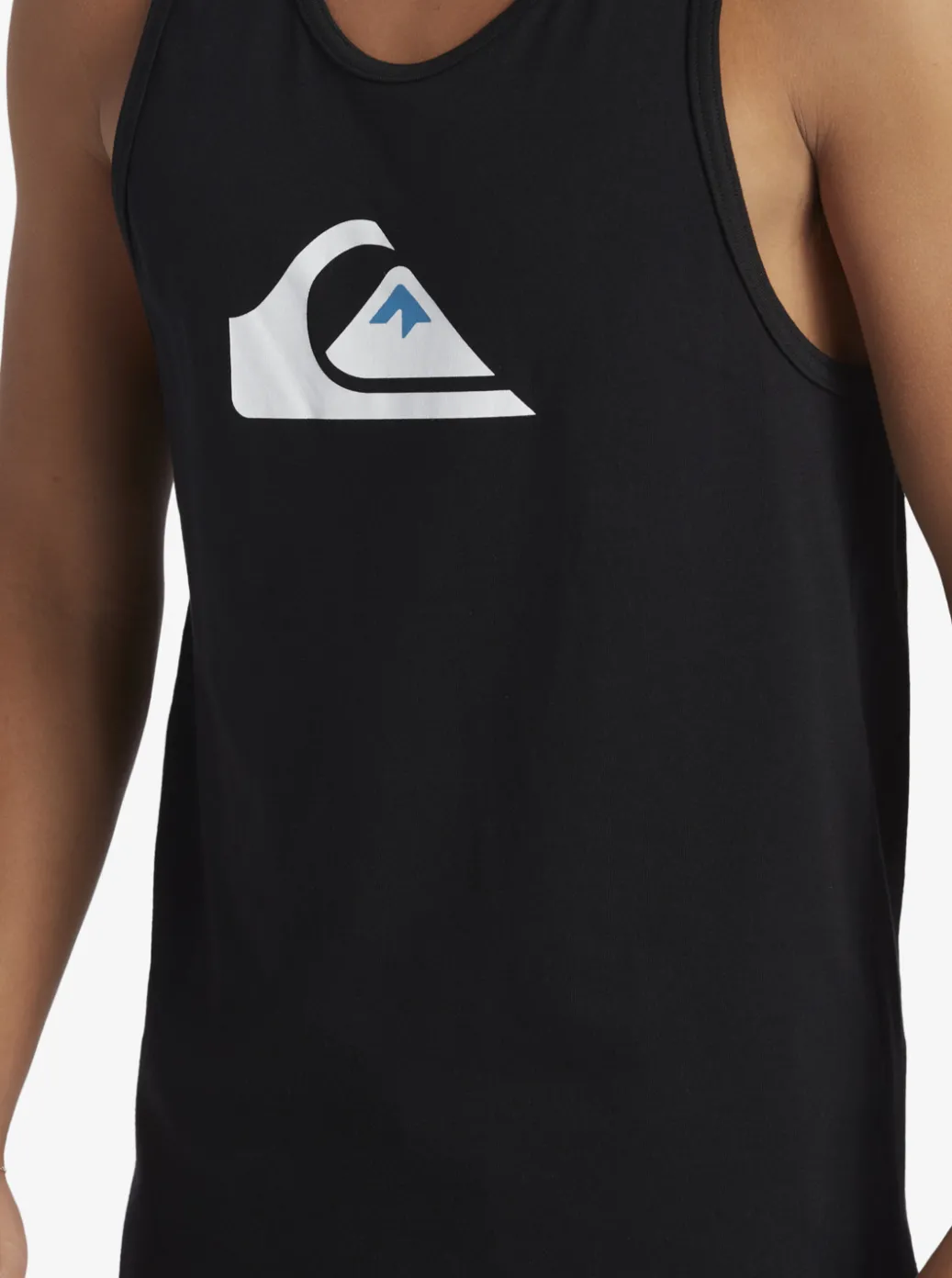 Cheap Quiksilver Comp Logo Tank Top Black