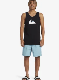 Cheap Quiksilver Comp Logo Tank Top Black