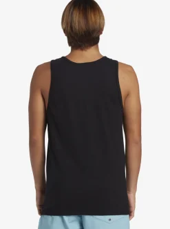 Cheap Quiksilver Comp Logo Tank Top Black
