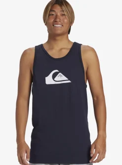Outlet Quiksilver Comp Logo Tank Top Navy Blazer