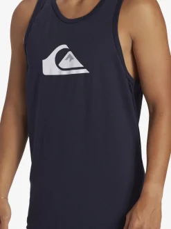 Outlet Quiksilver Comp Logo Tank Top Navy Blazer