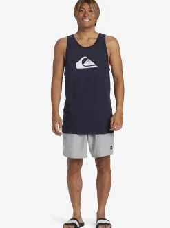Outlet Quiksilver Comp Logo Tank Top Navy Blazer