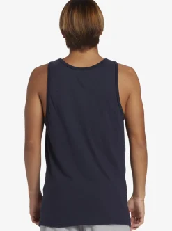 Outlet Quiksilver Comp Logo Tank Top Navy Blazer
