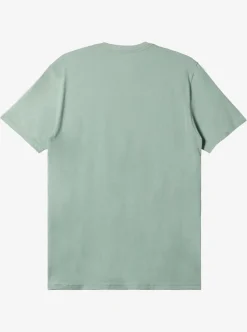 Shop Quiksilver Comp Logo T-Shirt Iceberg Green