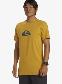 Best Quiksilver Comp Logo T-Shirt Mustard