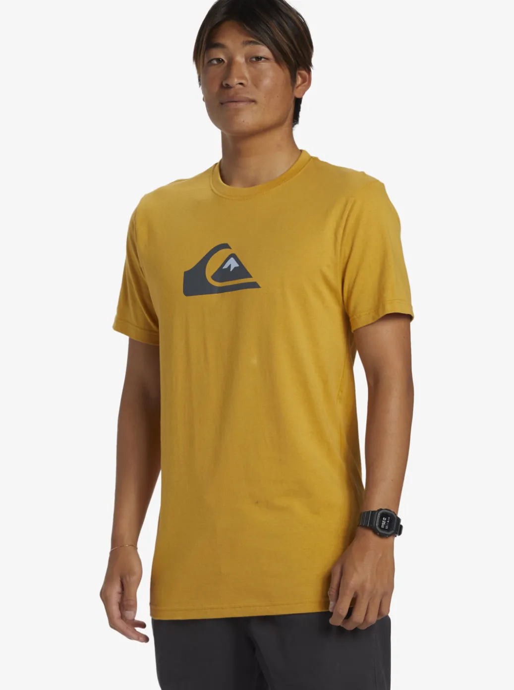 Best Quiksilver Comp Logo T-Shirt Mustard
