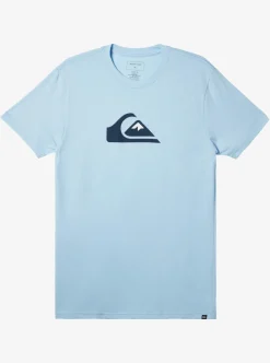 Sale Quiksilver Comp Logo T-Shirt Clear Sky