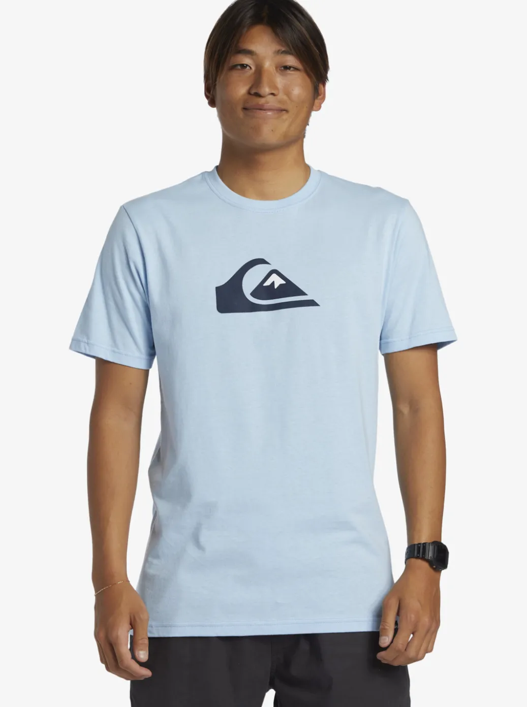 Sale Quiksilver Comp Logo T-Shirt Clear Sky