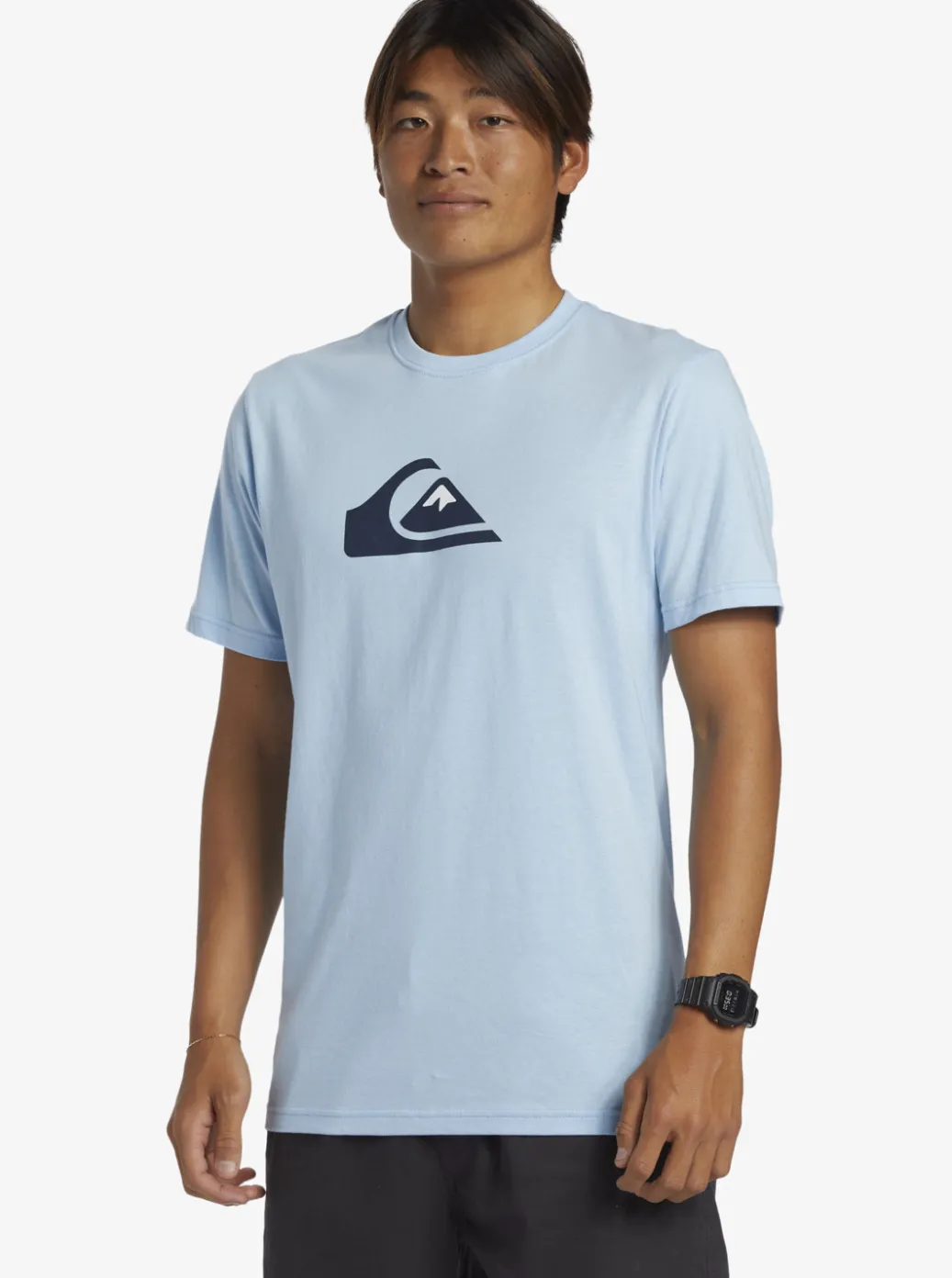 Sale Quiksilver Comp Logo T-Shirt Clear Sky