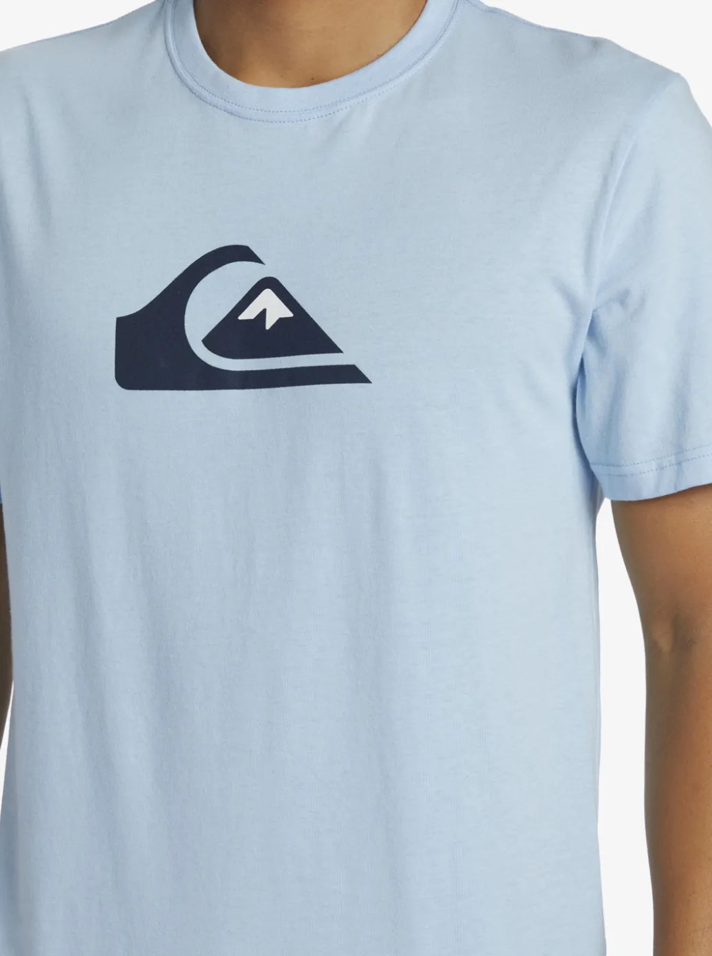Sale Quiksilver Comp Logo T-Shirt Clear Sky