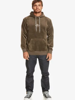 Cheap Quiksilver Cord Hoodie Major Brown