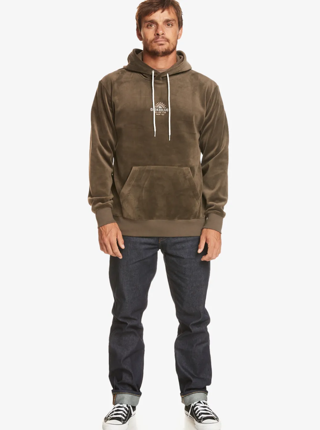 Cheap Quiksilver Cord Hoodie Major Brown