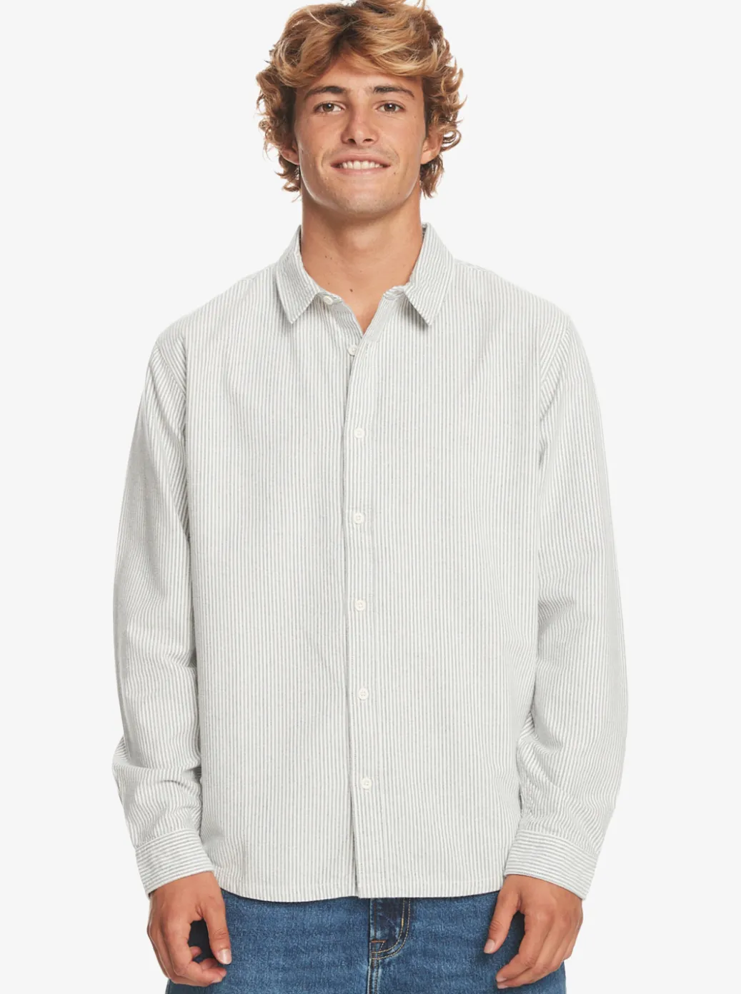 Outlet Quiksilver Covesea Long Sleeve Shirt Estate Blue Covesea