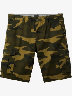 Fashion Quiksilver Crucial Battle Cargo Shorts For Men Thyme Everyday Camo