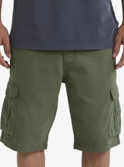 Sale Quiksilver Crucial Battle Cargo Shorts For Men Four Leaf Clover