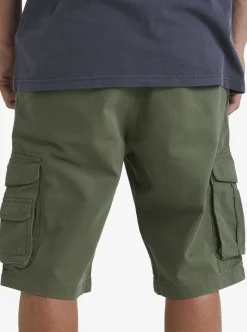 Sale Quiksilver Crucial Battle Cargo Shorts For Men Four Leaf Clover