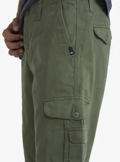 Sale Quiksilver Crucial Battle Cargo Shorts For Men Four Leaf Clover