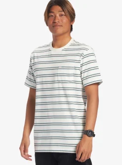 Store Quiksilver Cruiser Pocket Tee Knit Snow White Cruiser Pkt Tee