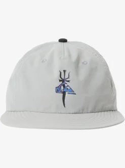 Sale Quiksilver Dagger Of Fortune Snapback Hat Grey Violet