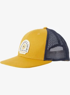 New Quiksilver Dawner Trucker Hat Mustard