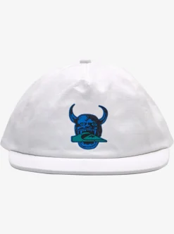 Fashion Quiksilver Diablo Of Fortune Snapback Hat White