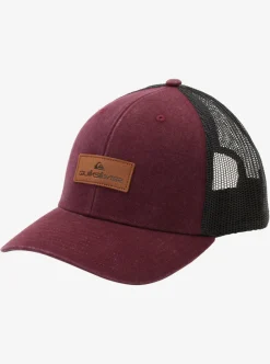 New Quiksilver Down The Hatch Trucker Hat Wine