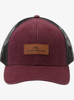 New Quiksilver Down The Hatch Trucker Hat Wine