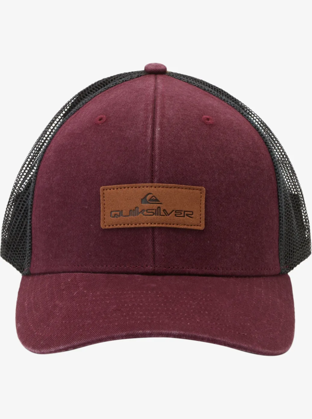 New Quiksilver Down The Hatch Trucker Hat Wine