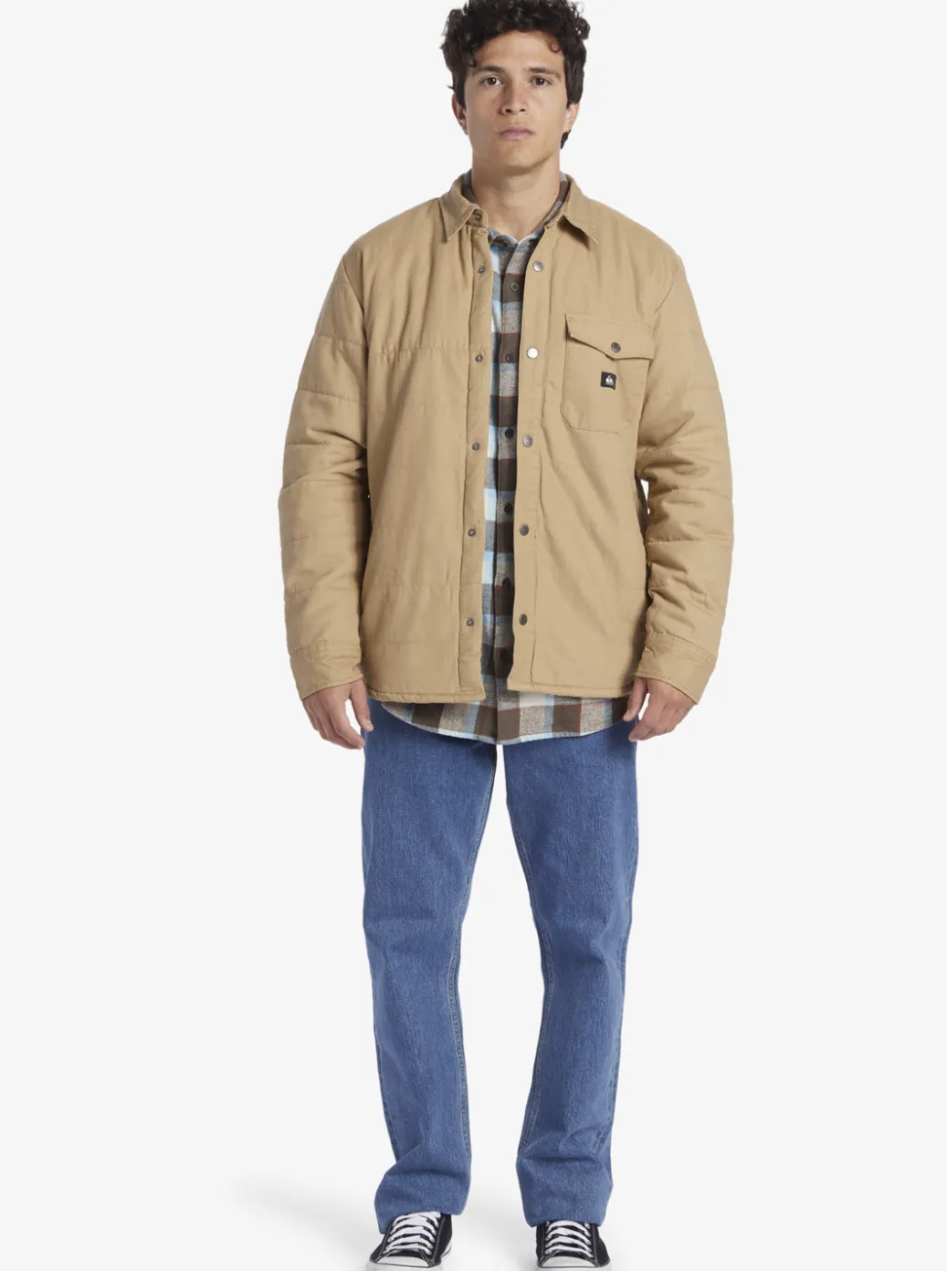 New Quiksilver Downrail Upd Canvas Jacket Plage