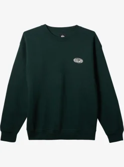 Best Quiksilver E Peace Out Crew Neck Sweatshirt Green