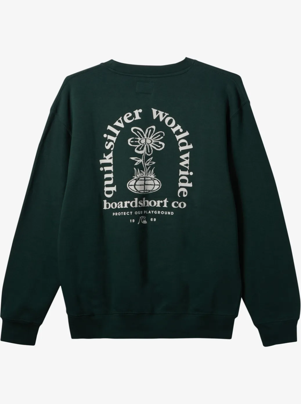Best Quiksilver E Peace Out Crew Neck Sweatshirt Green