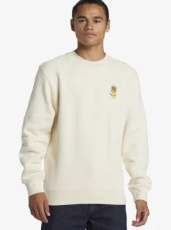 Discount Quiksilver E Peace Out Crew Neck Sweatshirt Birch