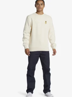 Discount Quiksilver E Peace Out Crew Neck Sweatshirt Birch