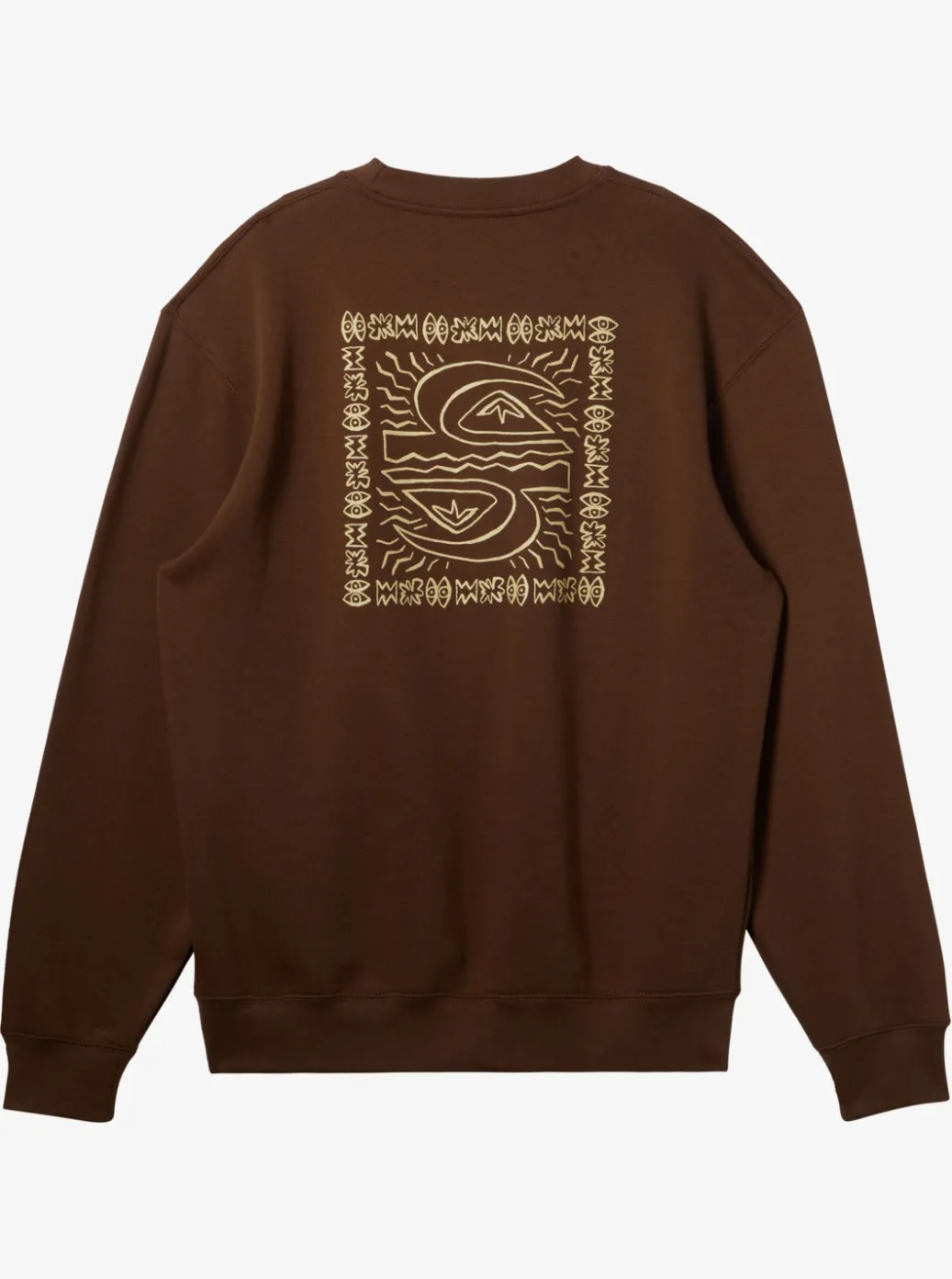 Best Quiksilver E Peace Out Crew Neck Sweatshirt Chestnut