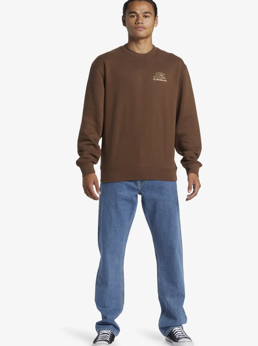 Best Quiksilver E Peace Out Crew Neck Sweatshirt Chestnut