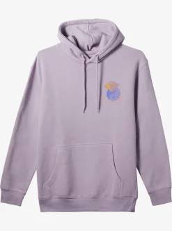 Online Quiksilver E Rockin Hoodie Pullover Sweatshirt Pastel Lilac
