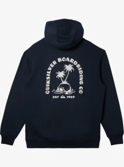 New Quiksilver E Rockin Hoodie Pullover Sweatshirt Midnight Navy