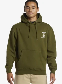 Best Quiksilver E Rockin Hoodie Pullover Sweatshirt Laurel Wreath