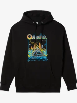 Best Sale Quiksilver E Rockin Hoodie Pullover Sweatshirt Black