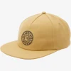 Clearance Quiksilver Earth Tripper Snapback Hat Mustard