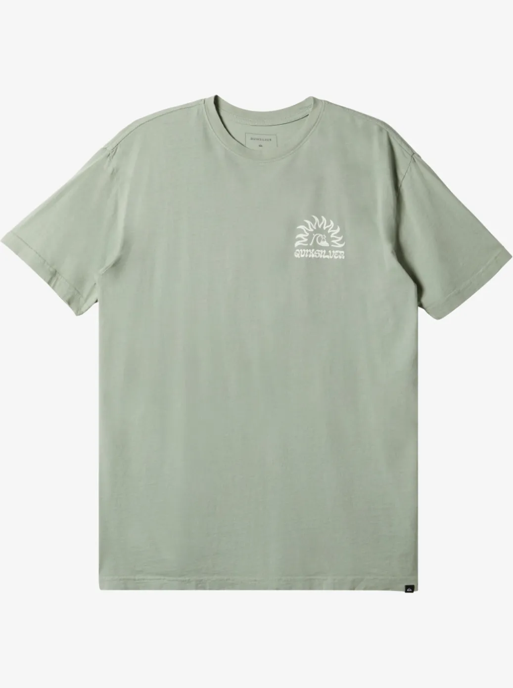 Sale Quiksilver Earthy Type T-Shirt Iceberg Green