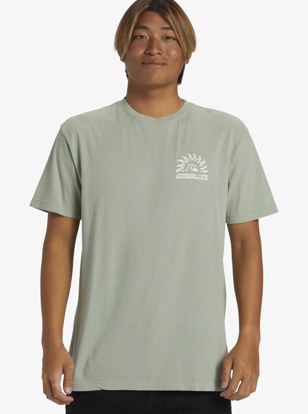 Sale Quiksilver Earthy Type T-Shirt Iceberg Green