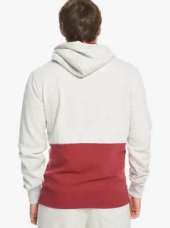 Best Quiksilver Emboss Hoodie Light Grey Heather