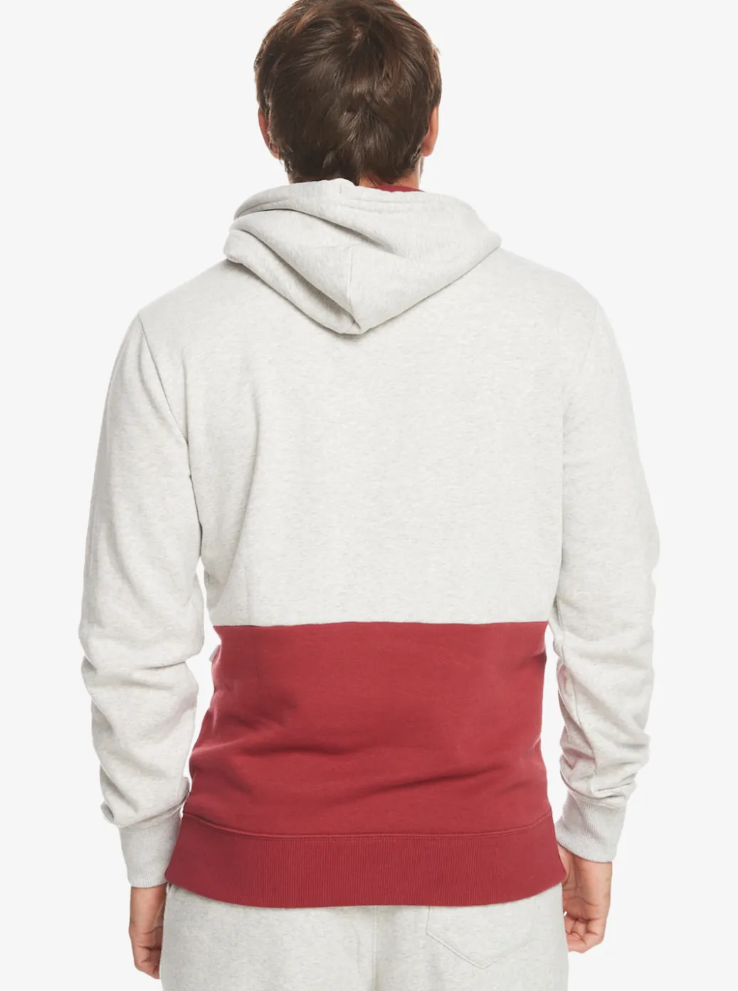 Best Quiksilver Emboss Hoodie Light Grey Heather