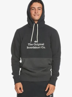 Hot Quiksilver Emboss Hoodie Black