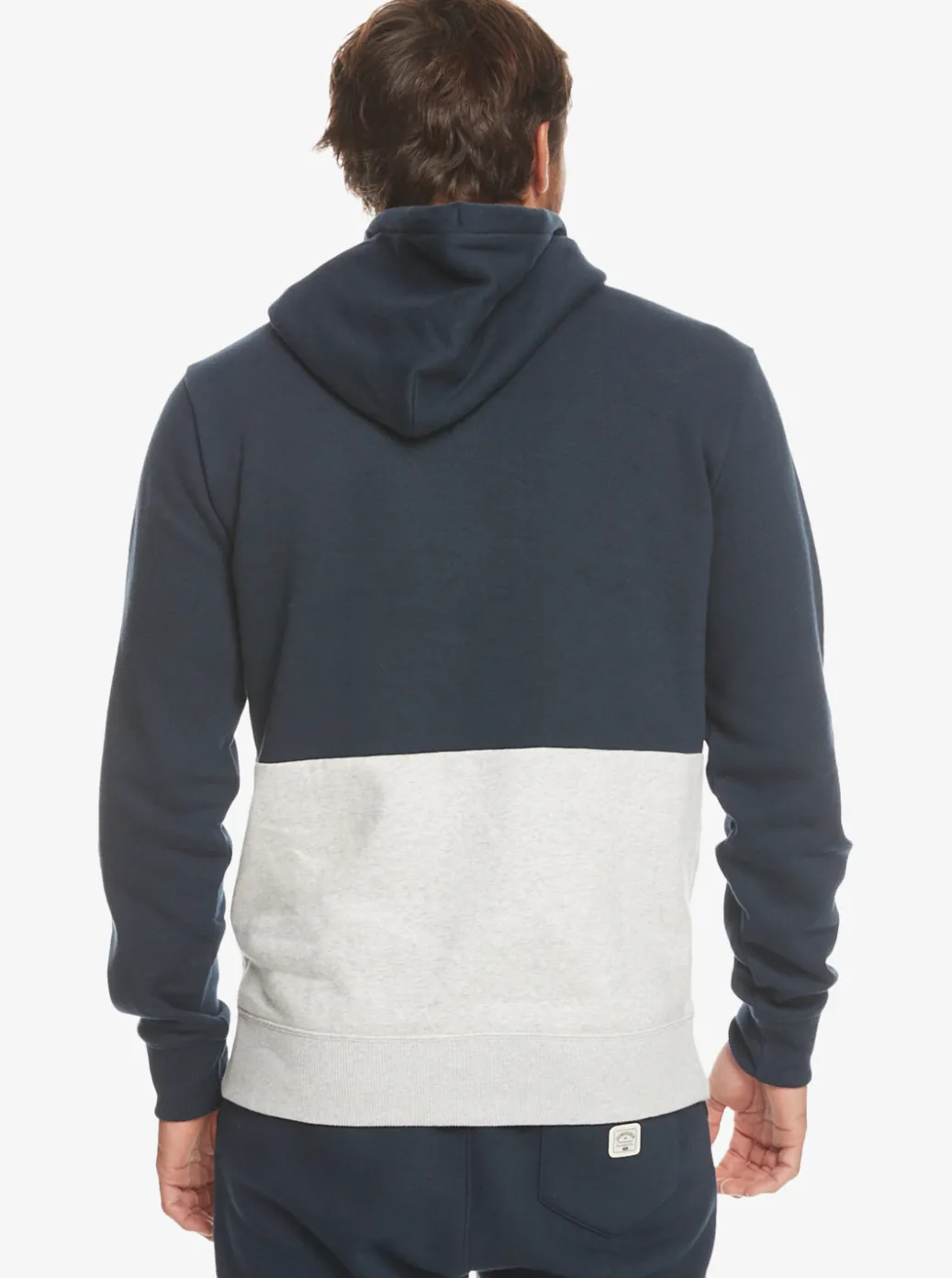 Shop Quiksilver Emboss Hoodie Navy Blazer