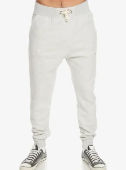 New Quiksilver Emboss Slim Joggers Light Grey Heather